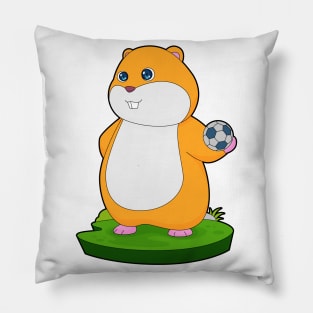 Hamster Handball player Handball Pillow