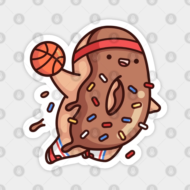 Brown Dunkin Donut with sprinkles - Dunkin Donuts - Magnet | TeePublic