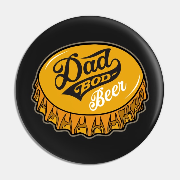 Dad Bod Beer Pin by artbitz