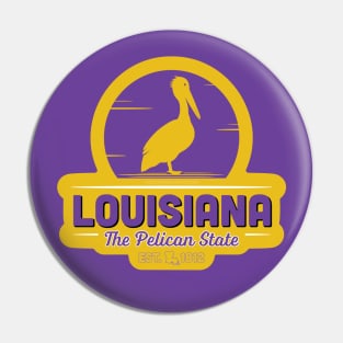 Louisiana Pelican State Pin