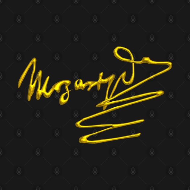 HOMAGE TO MOZART Gold Signature Of Composer by BulganLumini