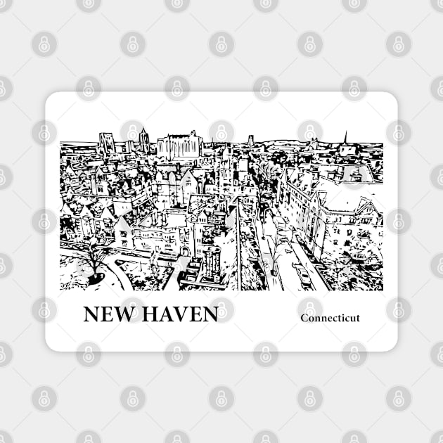 New Haven Connecticut Magnet by Lakeric