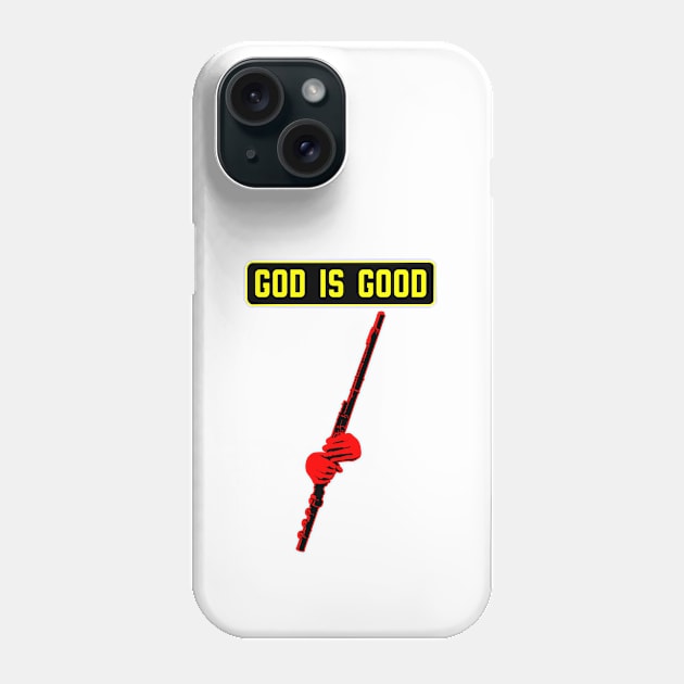 Christian flute player with red and yellow color Phone Case by Christian ever life