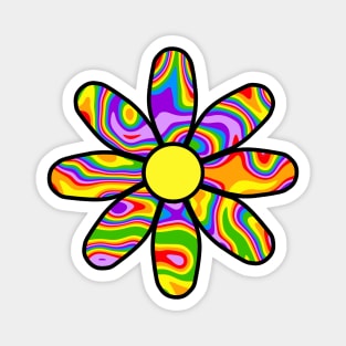 Rainbow Flower Magnet