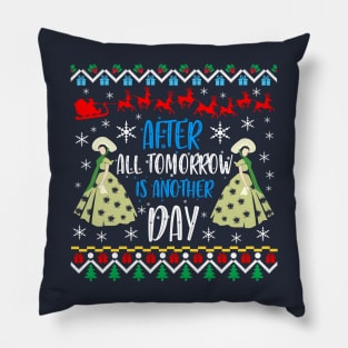 Gone With The Wind Ugly Christmas Sweater. After All Tomorrow Is Another Day. Pillow