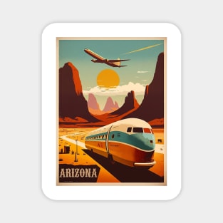 Arizona Vintage Travel Art Poster Magnet