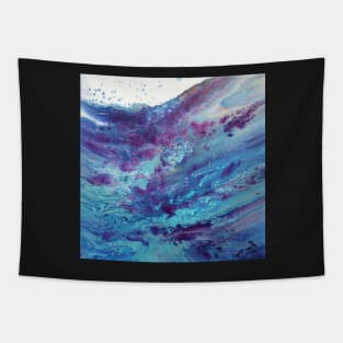 Waves Acrylic Flow Painting Tapestry