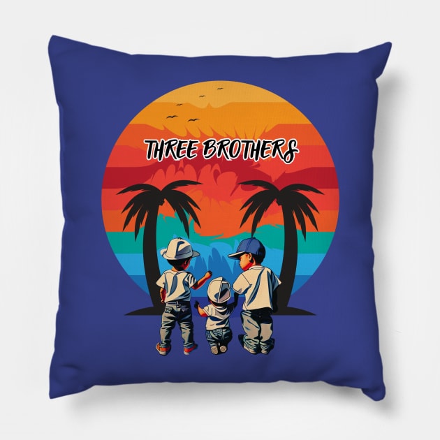 three brothers Pillow by Greenmillion