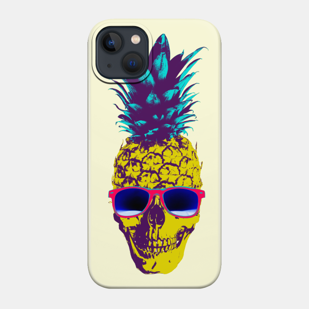 Pineapple Skull - Skull - Phone Case