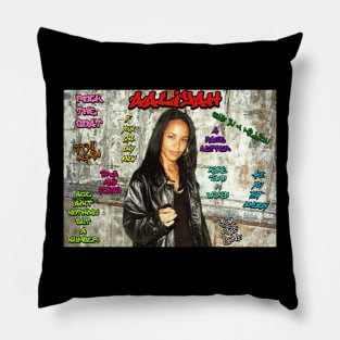 Aaliyah - Graffiti Hits Pillow