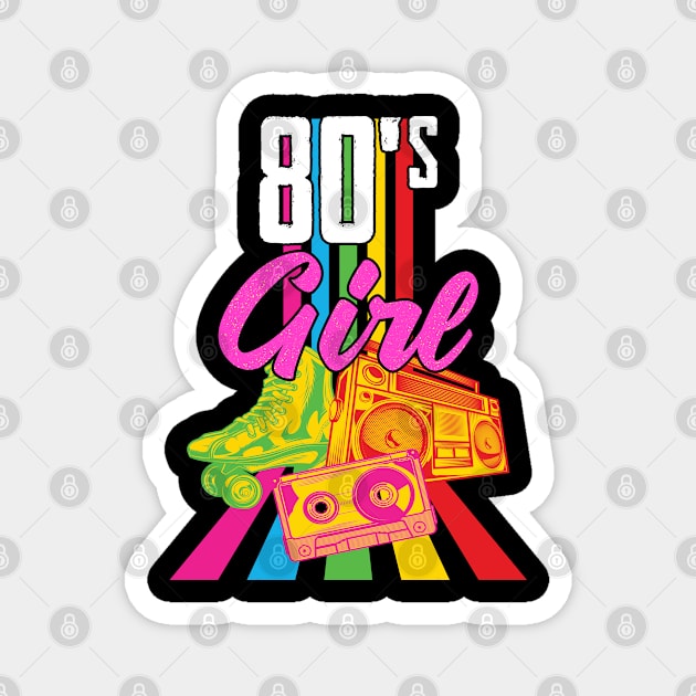 80s - 80s Girl Magnet by Kudostees