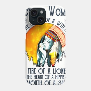 hippie october woman the soul of a witch Phone Case