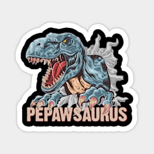 Pepawsaurus T rex Papa Saurus Dinosaur Dino Fathers Day Magnet