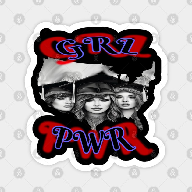 GRL PWR medical female graduates Magnet by sailorsam1805