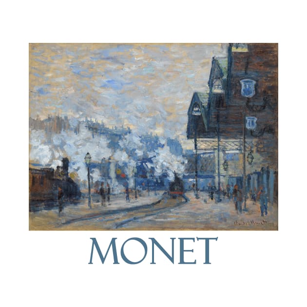 La Gare Saint Lazare, Vue Exterieure by Claude Monet by Naves