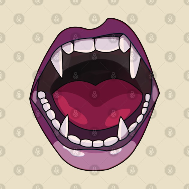 vampire mouth - vampire teeth by persa