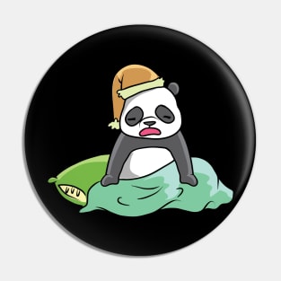 Tired Panda Pin