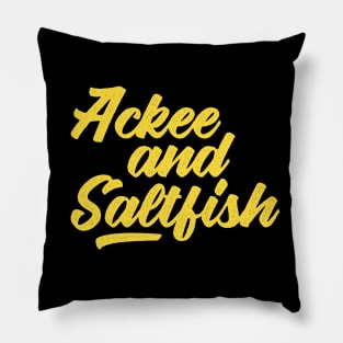 Ackee and Saltfish Pillow