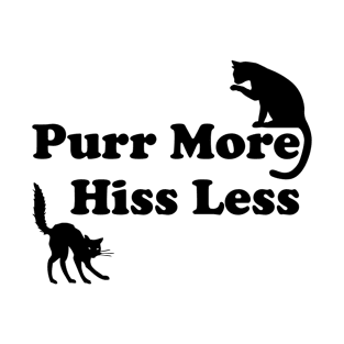 Lispe Cats Purr More Hiss Less T-Shirt