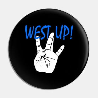 WS UP! blue Pin