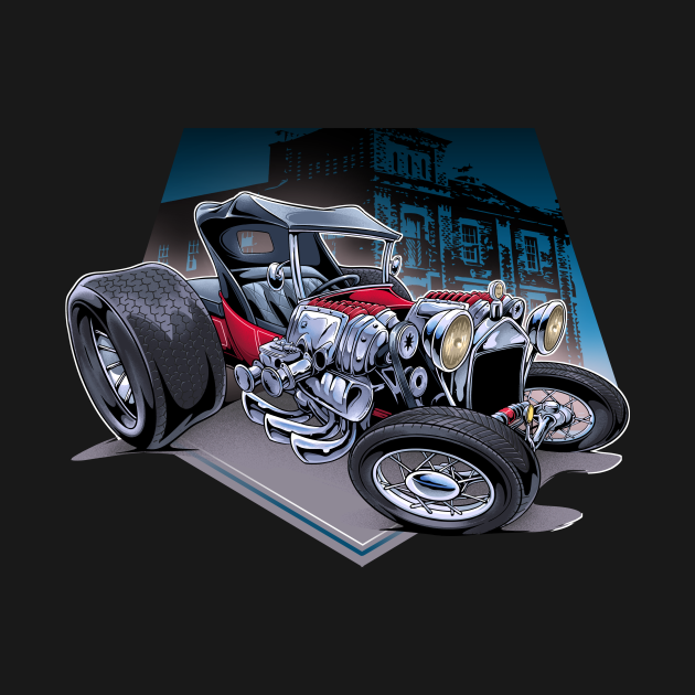 TBucket Illustration Classic Car TShirt TeePublic