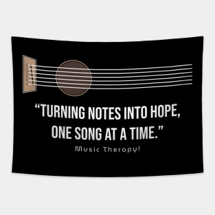 Turning notes into hope. Happy Music Therapy Day! Tapestry