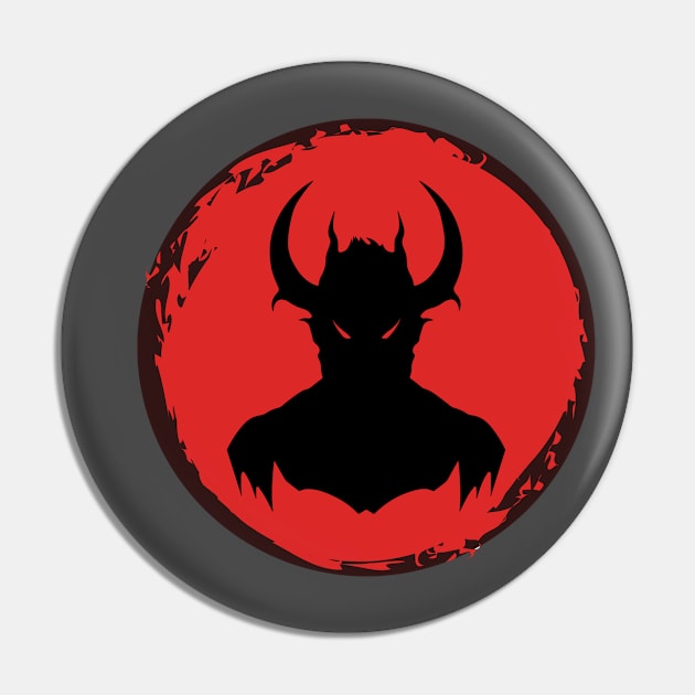 Demon Fantasy Symbol Design Pin by ApexDesignsUnlimited