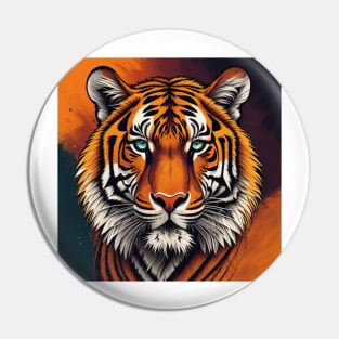 Tiger Face Pin