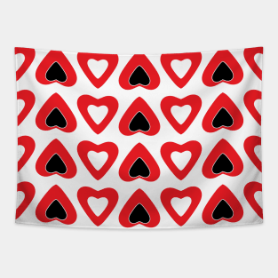 A Love Pattern of Hearts Tapestry