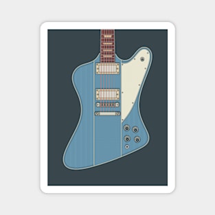 Blue FBird Guitar Magnet