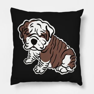 Melting Dog, English Bulldog Puppy Fat Rolls Pillow