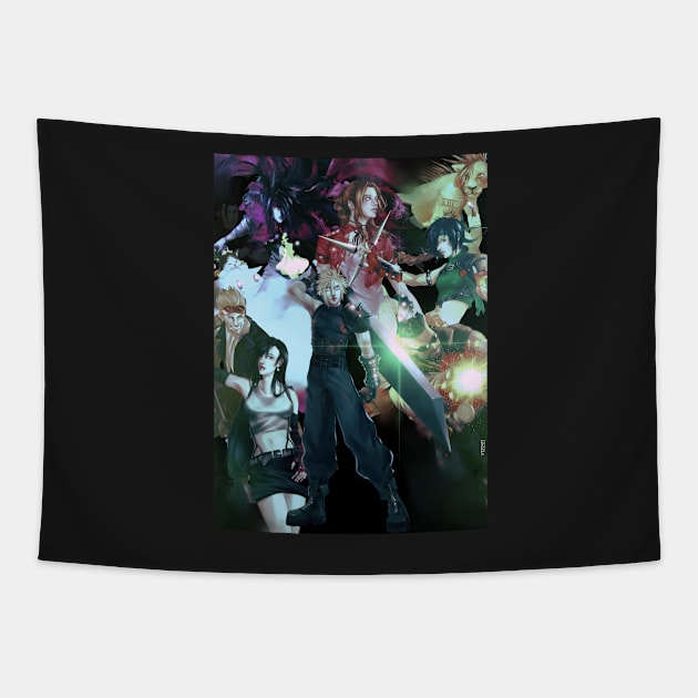 Final Fantasy VII Tapestry by Saoghal