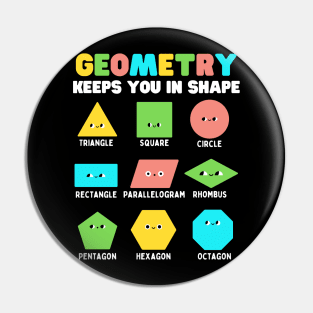 Geometry Keeps You In Shape Fun Cartoon Faces Names Pin