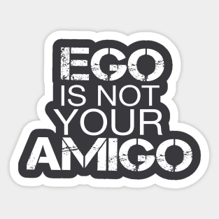 Friends gift design with Less egos more amigos quote