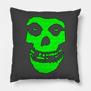 Crimson Ghost - Green Halloween Pumpkins Pillow