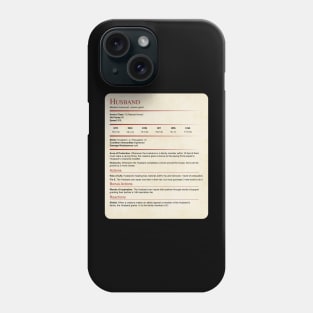 D&d Husband Statblock Phone Case