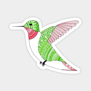 Ruby-Throated Hummingbird Magnet