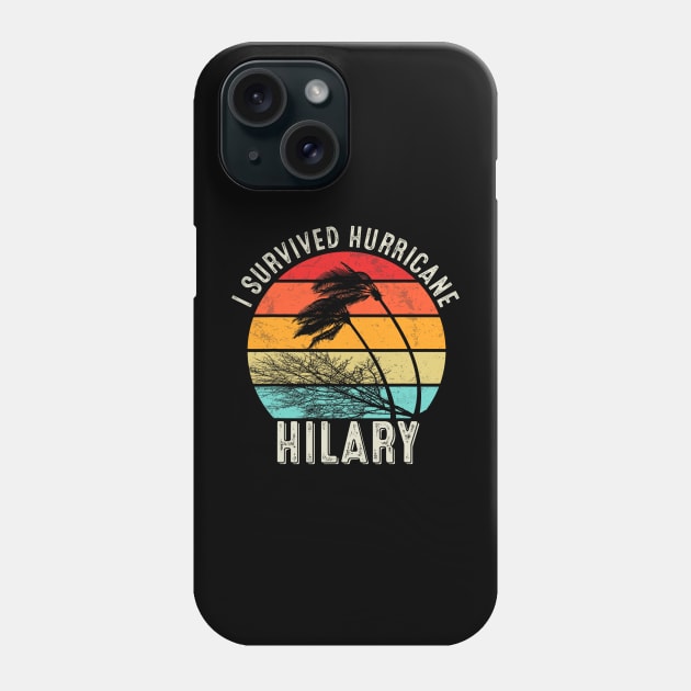 Vintage I Survived Hurricane Hilary Phone Case by everetto