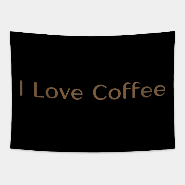 I Love Coffee Tapestry by Alemway