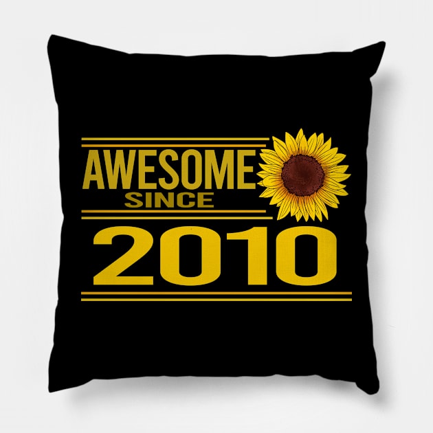 Sunflower 2010 Pillow by Hanh Tay