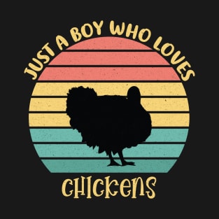 Just A Boy Who Loves Chickens Shirt, Chicken Lover Shirt, Chicken Shirt, Chicken Lover Boy, Loves Chickens, Farm lover Shirt T-Shirt