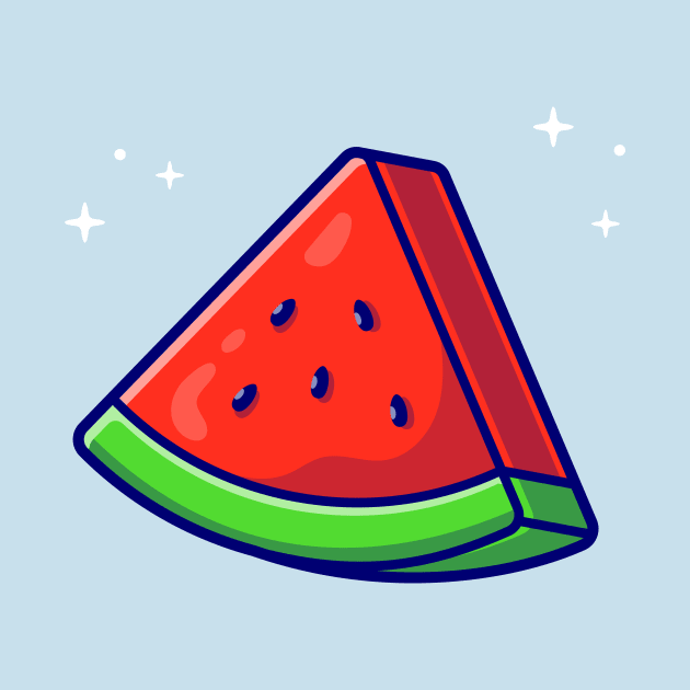 Slices Of Watermelon Cartoon by Catalyst Labs