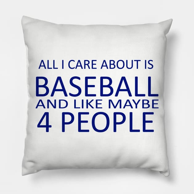 baseball and 4 people Pillow by Gsweathers