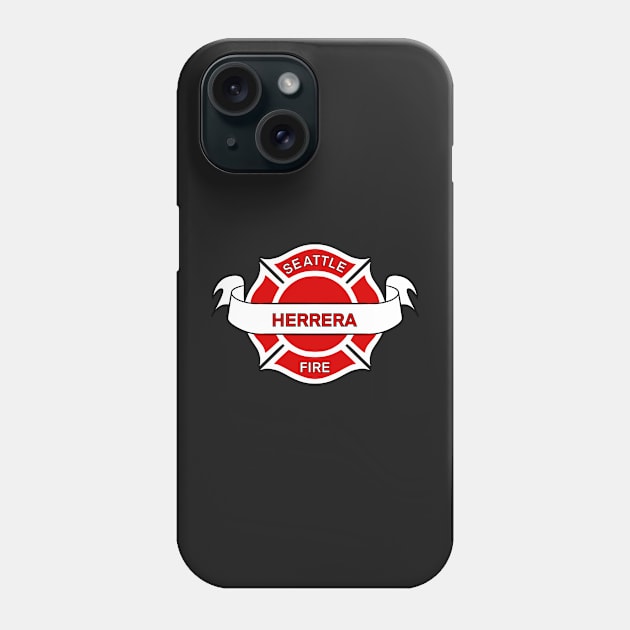 Seattle Fire Department Badge | Station 19 Herrera Phone Case by icantdrawfaces