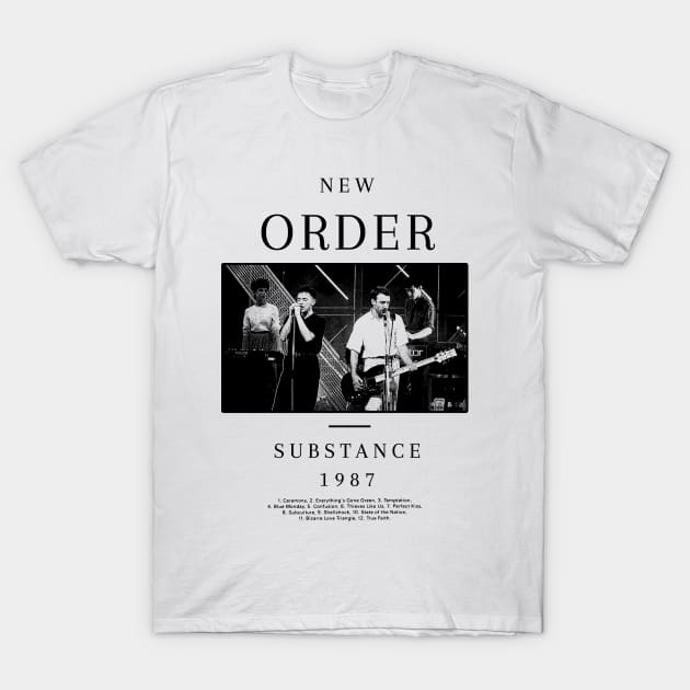 New Order Substance 1987 Tshirt New Order Substance 1987 Tshirt