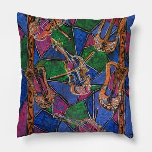 Strings and Harlequin Pillow