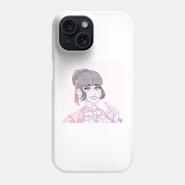 Anime Girl Pixal Phone Case by Owlhana