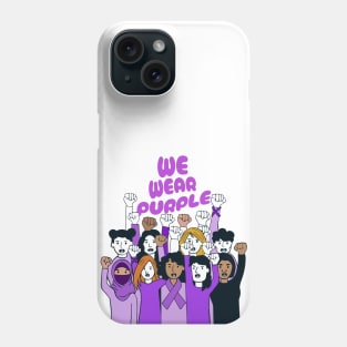 Domestic violence awareness - We Wear Purple Phone Case