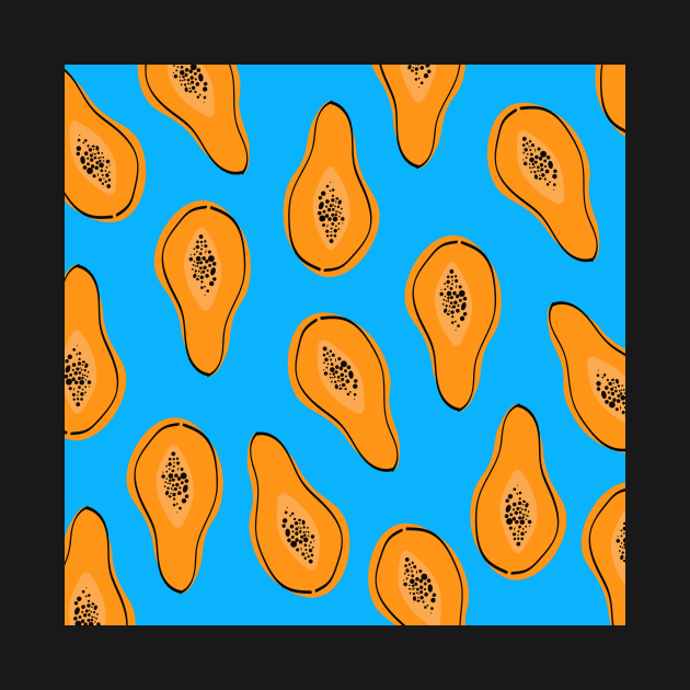 Papaya fruits pattern by monika27