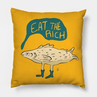 eat the rich fish Pillow